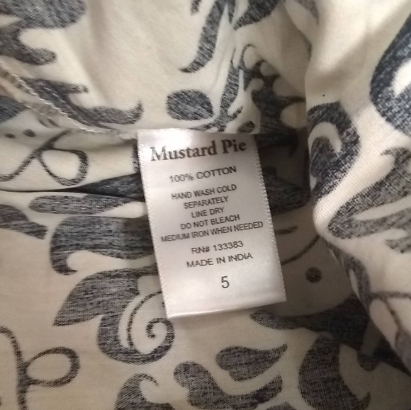 Mustard Pie Holiday Wide Leg Bottoms - Picture 2 of 5